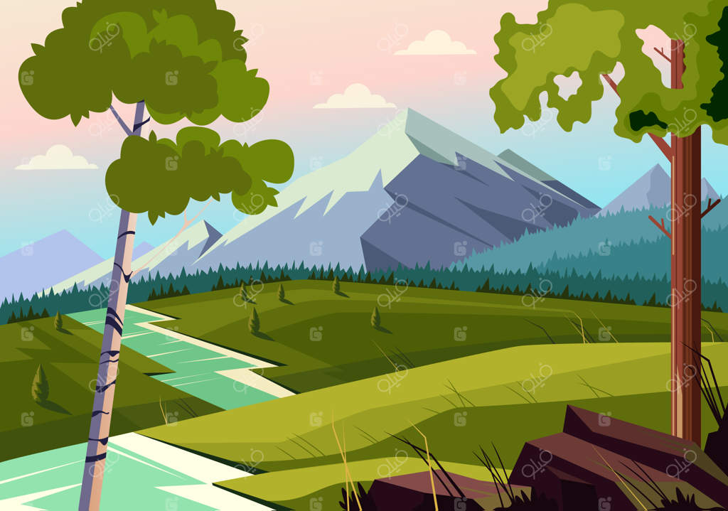 طبیعت رودخانه و دشت‌ها: یک ایده مفهومی