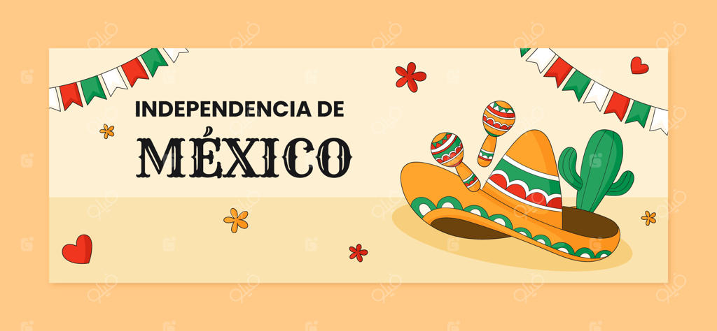 قالب کاور شبکه‌های اجتماعی برای جشن روز استقلال مکزیک