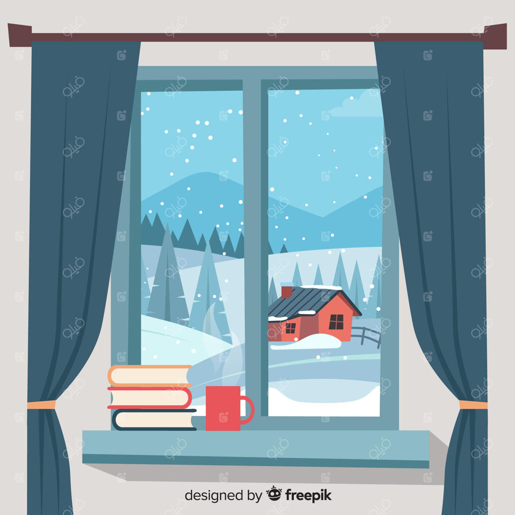 پس‌زمینه زمستانی ساده