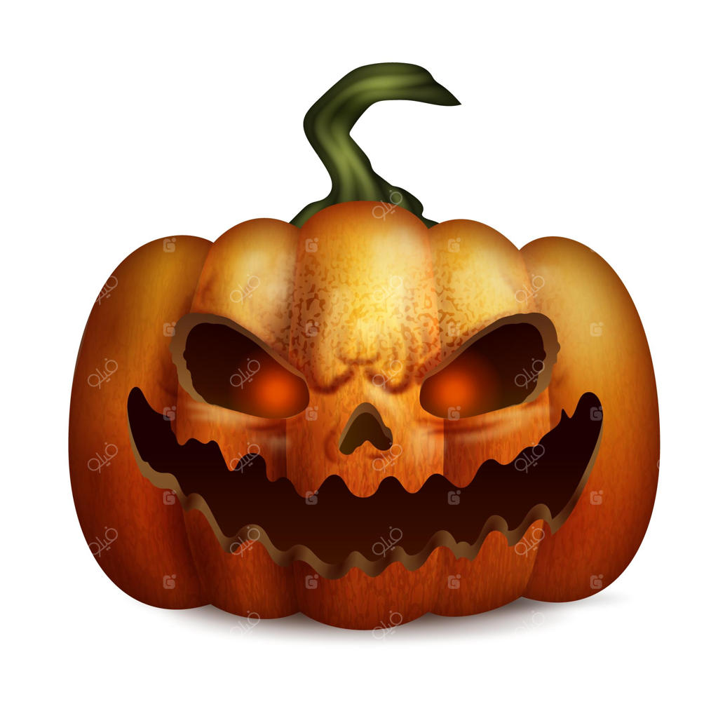 تصویرسازی واقعی کدو تنبل هالووین