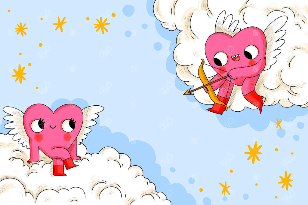 جشن ولنتاین با طراحی دستی