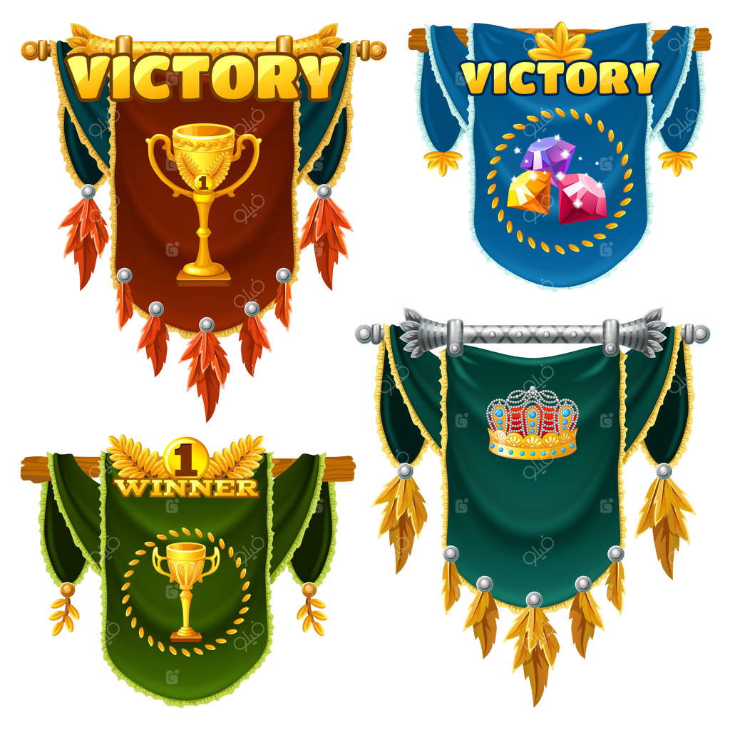 مجموعه‌ای از پرچم‌های قرون وسطایی