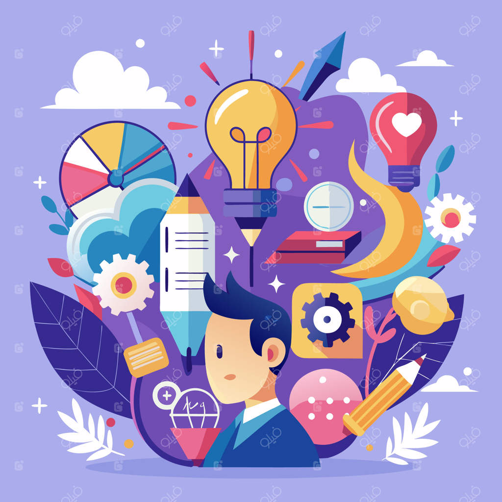 تصویرسازی فضای کاری خلاقانه: طراحی دفتر پویا با عناصر الهام‌بخش