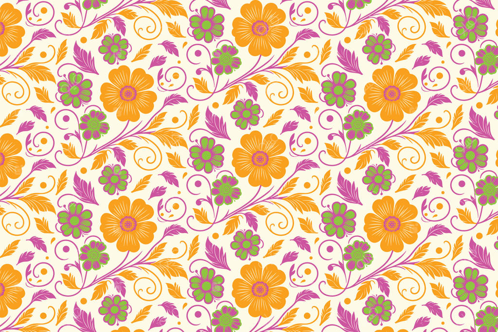 پترن گلدار رنگارنگ