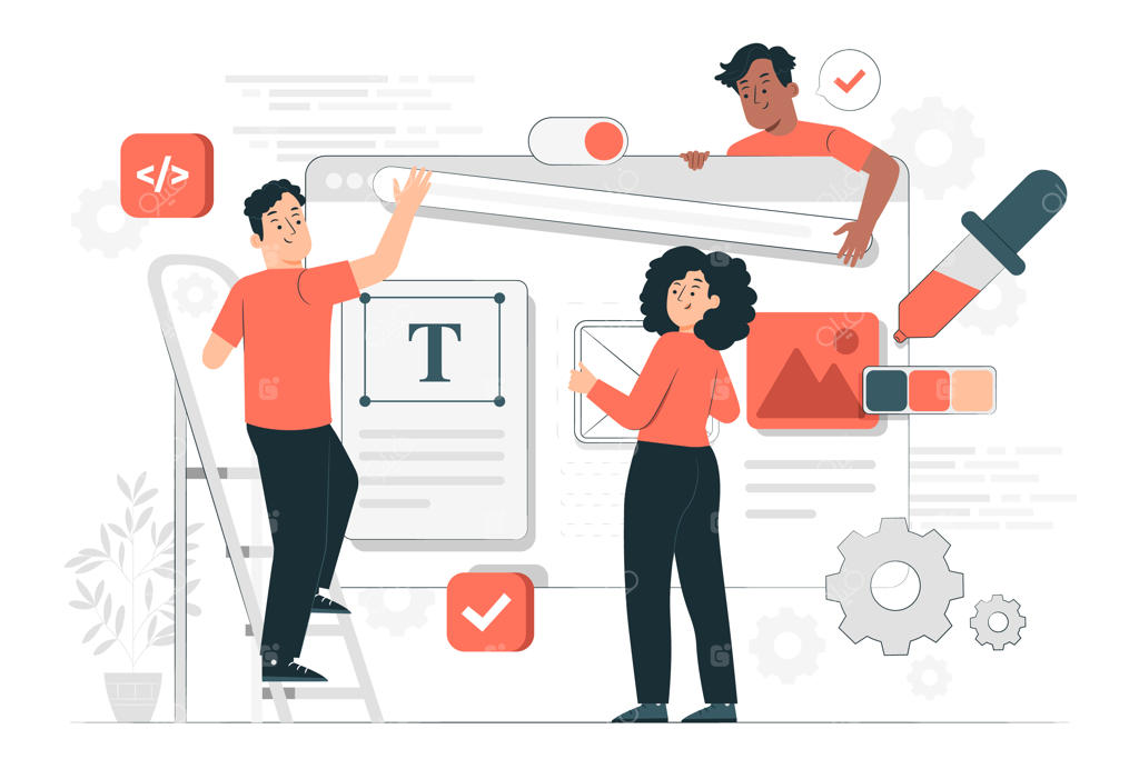 تصویرسازی مفهومی طراحی رابط و تجربه کاربری