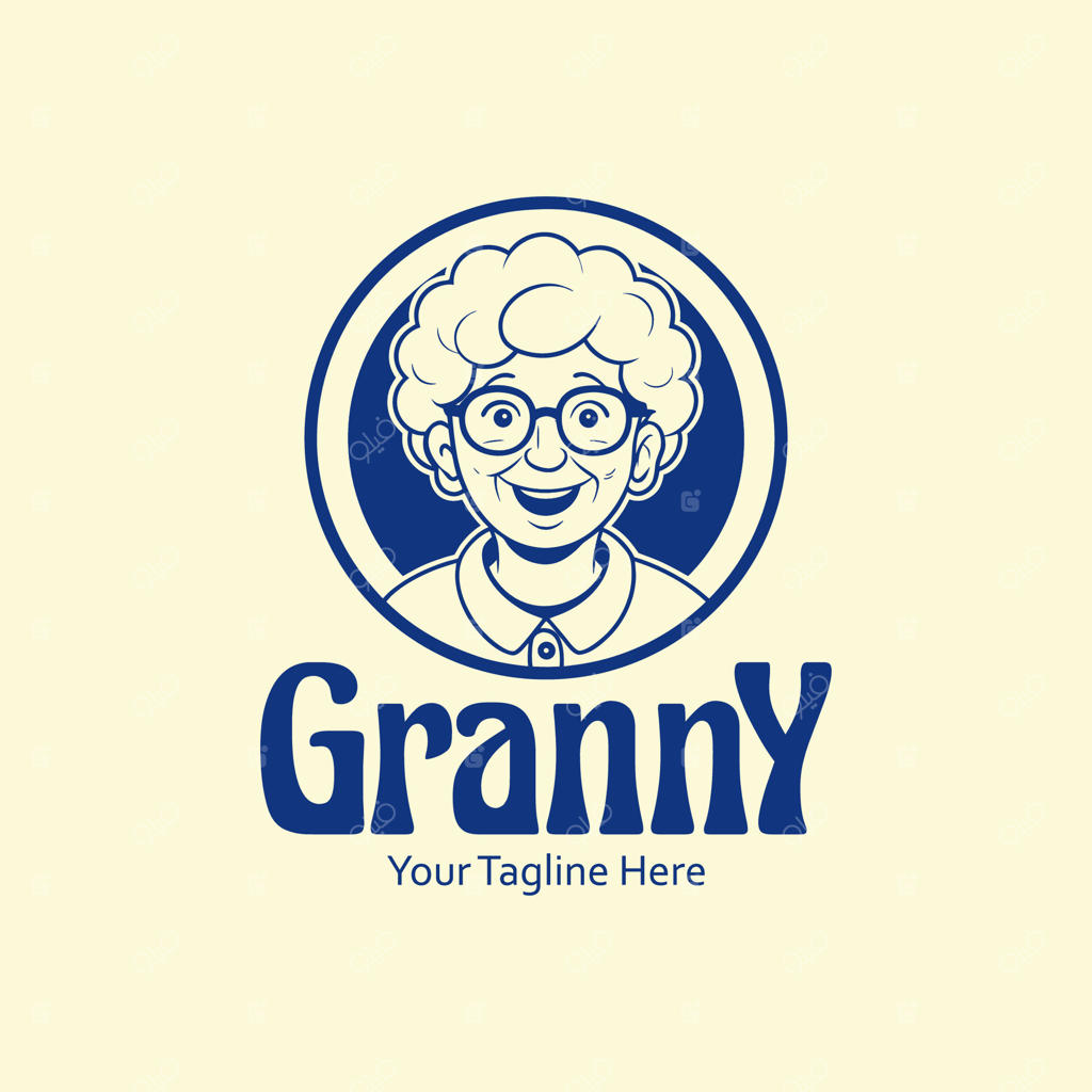 طراحی لوگو برای مادربزرگ شاد