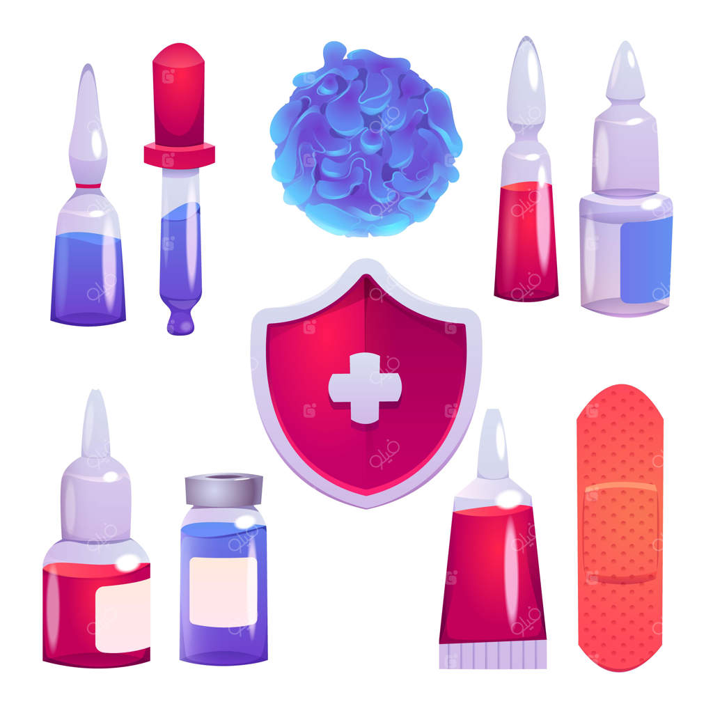 مجموعه عناصر روز مبارزه با فلج اطفال با طراحی گرادیان