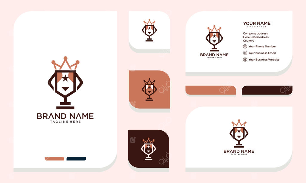 آیکون جایزه برندگان حیوانات خانگی. جام حیوانات خانگی. لوگو و کارت ویزیت.