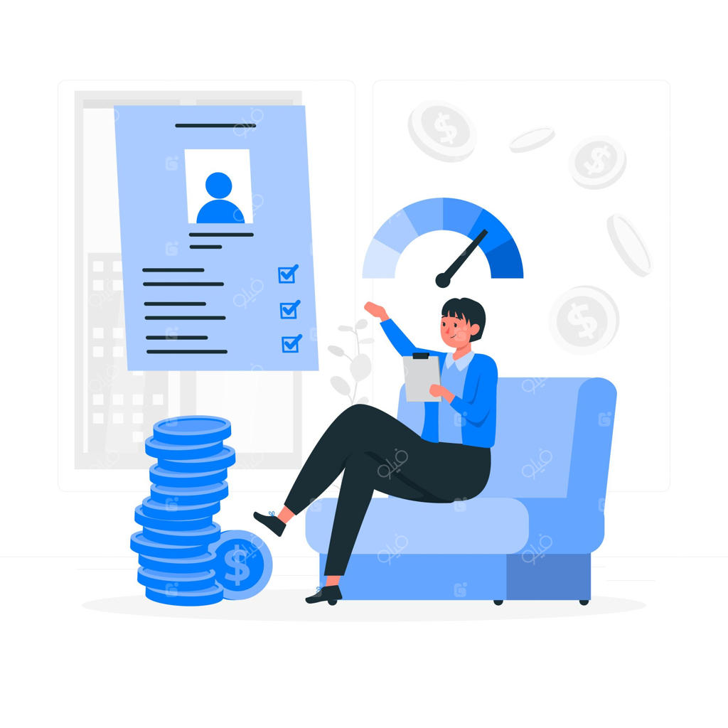 تصویرسازی مفهوم ارزیابی اعتبار