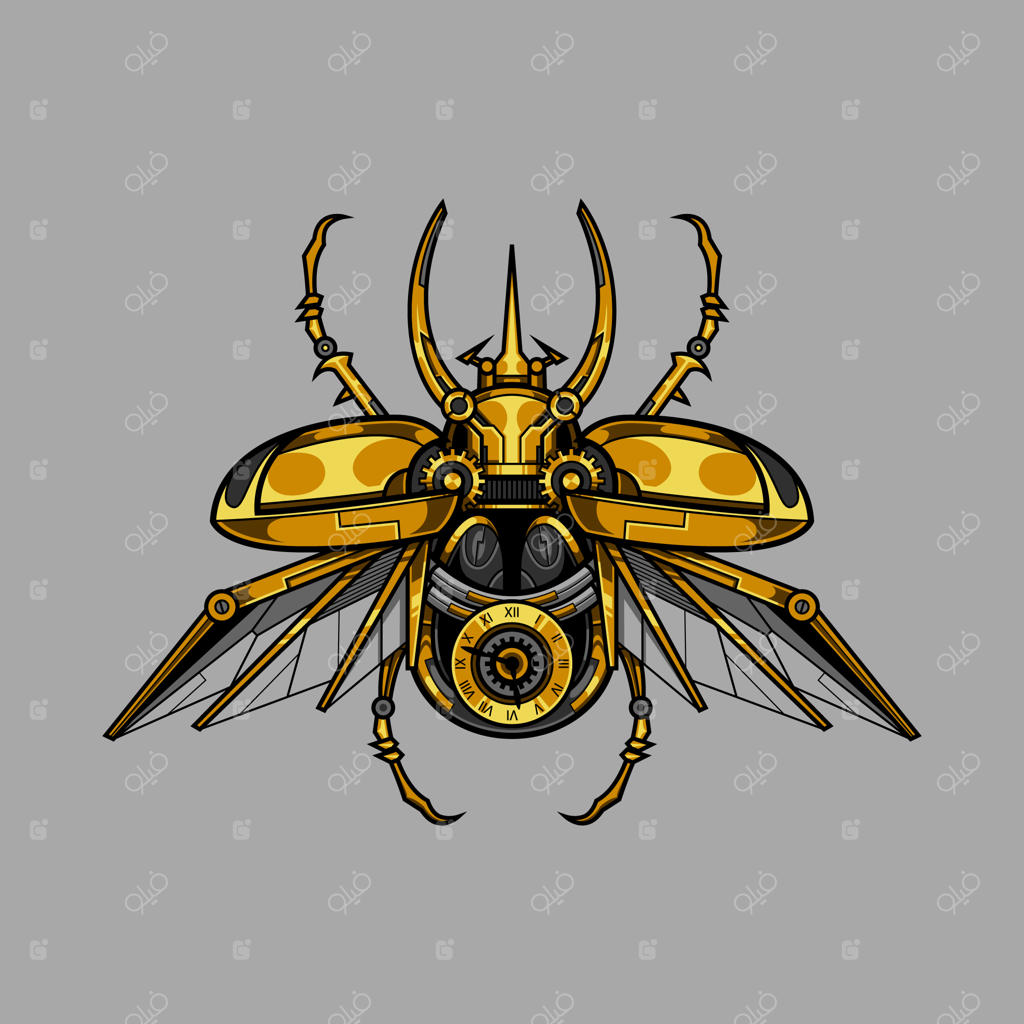 تصویر بخارپانک سوسک اطلس مکانیکی