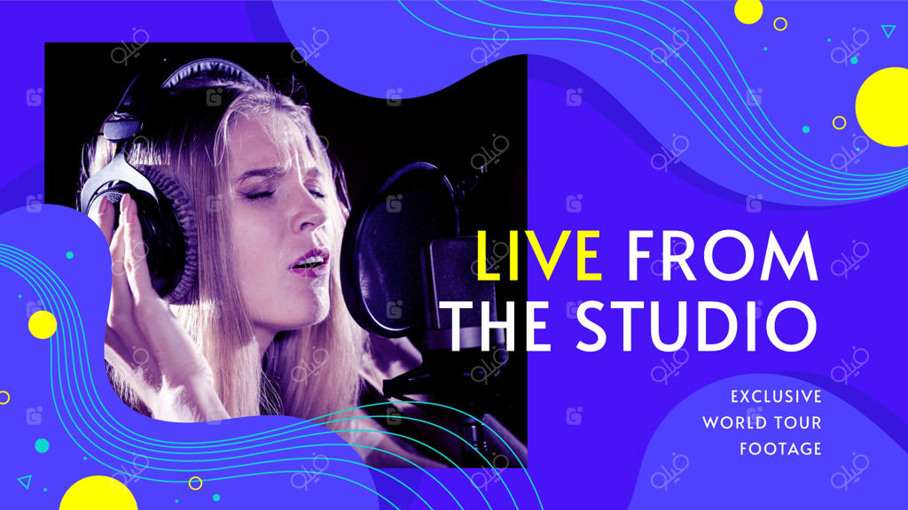 تصویر بندانگشتی انتزاعی و ارگانیک موسیقی برای یوتیوب