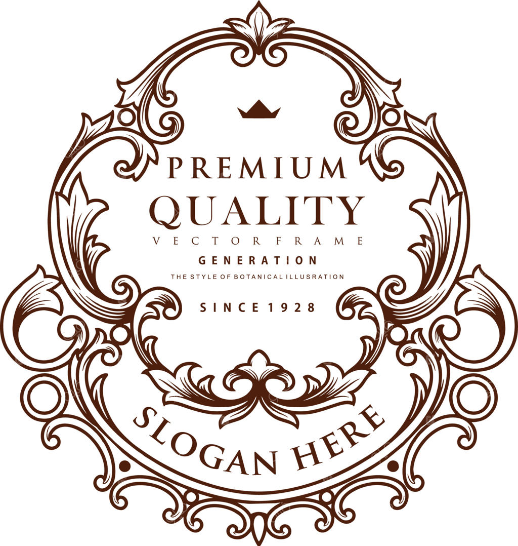 وکتور قاب‌های گل‌دار و زینتی با سبک کلاسیک و سیلوئت، مناسب برای طراحی لوگو، مسکات، چاپ روی تیشرت، استیکر، لیبل، پوستر، کارت تبریک و تبلیغات شرکتی.