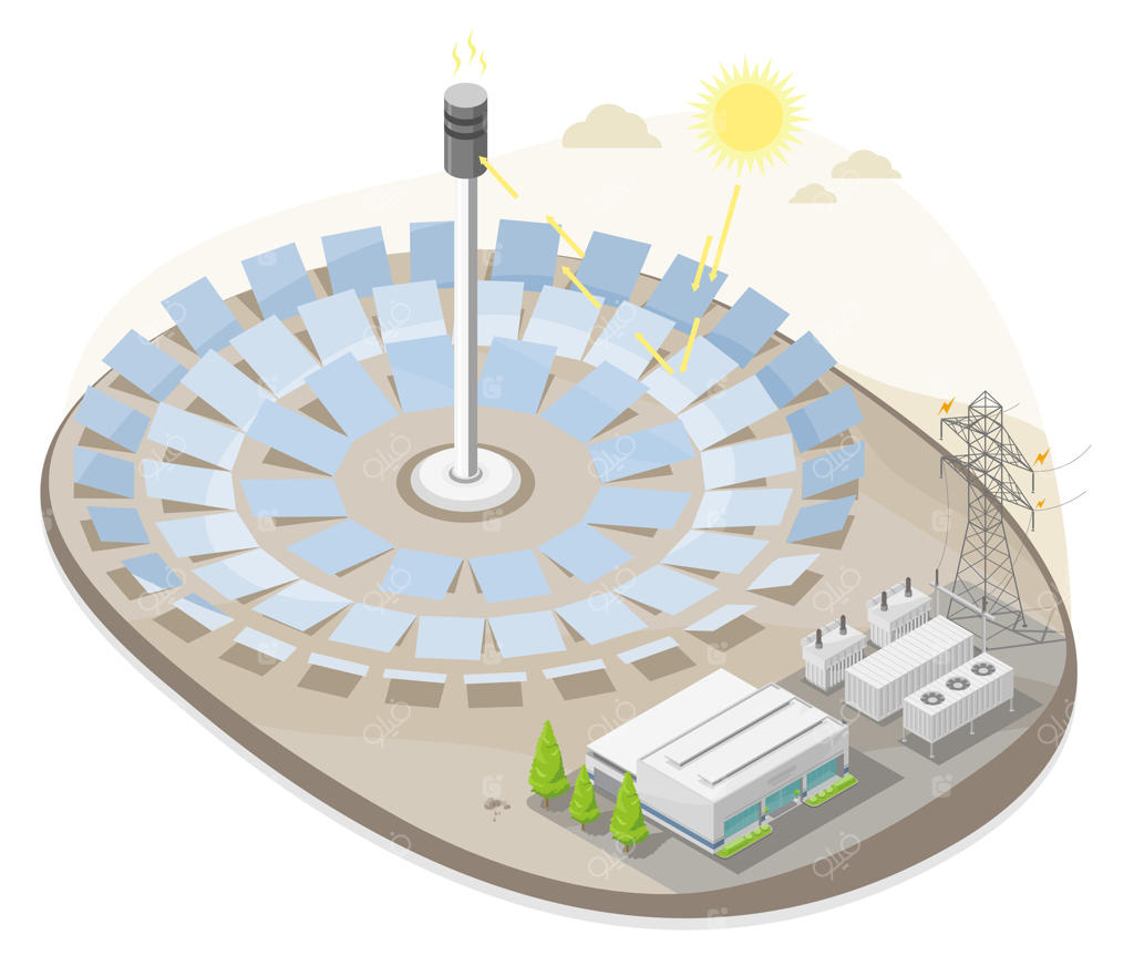 بررسی سامانه متمرکز نیروی خورشیدی با آینه‌های هلیواستات برای تولید انرژی تجدیدپذیر