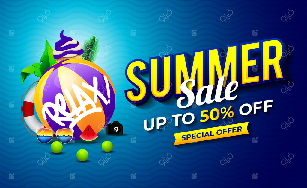 بنر حراج و تخفیف تابستانه