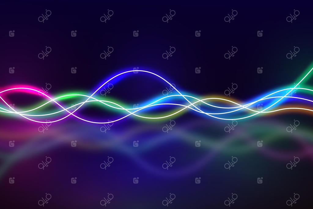 طراحی پس‌زمینه نئونی