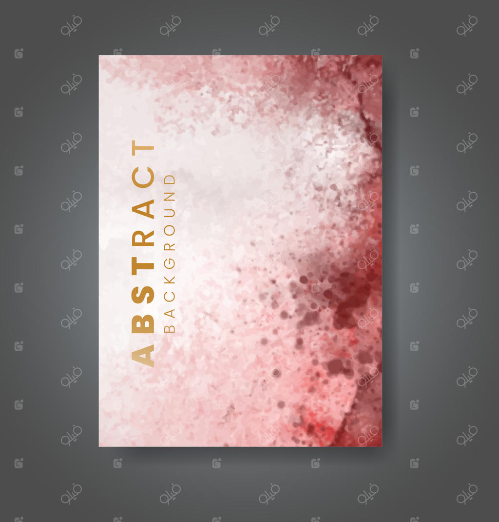 کارت‌ها با پس‌زمینه آبرنگی. طراحی برای کاور، تاریخ، کارت‌پستال، بنر و لوگو.