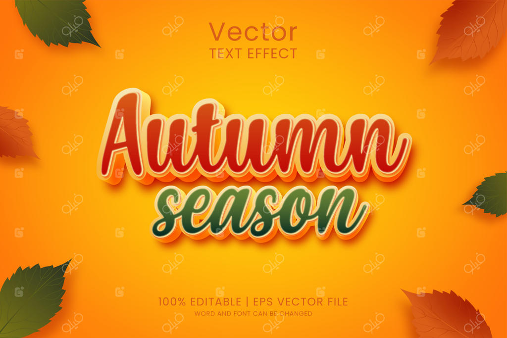 سبک افکت متنی فصل پاییز