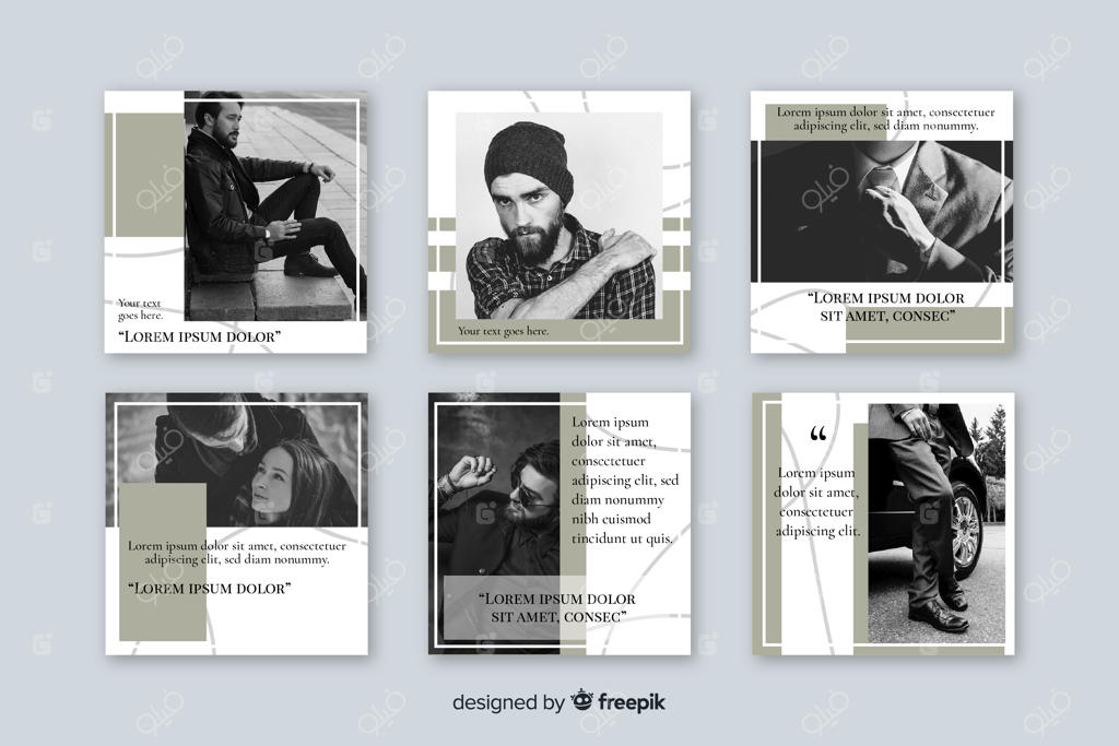 مجموعه قالب‌های پست اینستاگرام