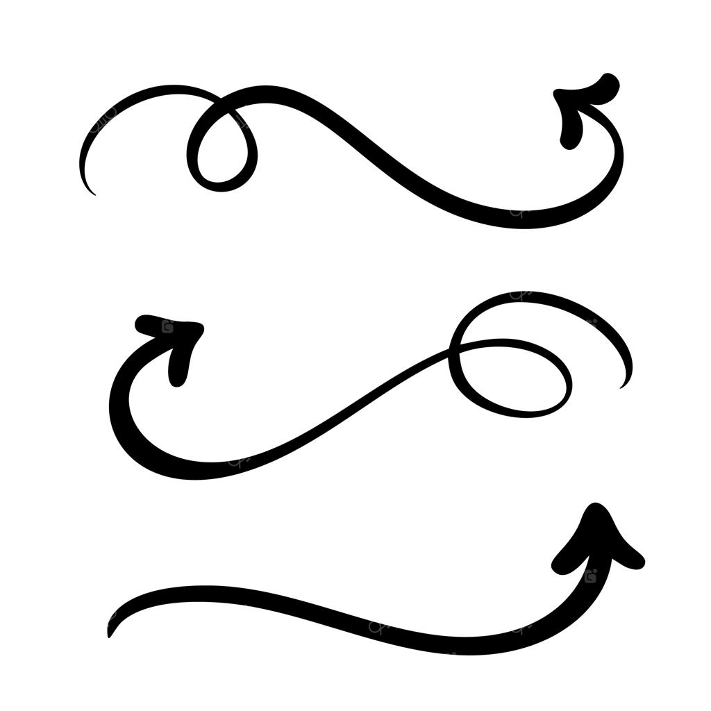 مجموعه فلش‌های وکتور انتزاعی. طراحی با دست به سبک مارکر. تصویرسازی اسکچ برای یادداشت، برنامه کسب‌وکار، ارائه گرافیکی.