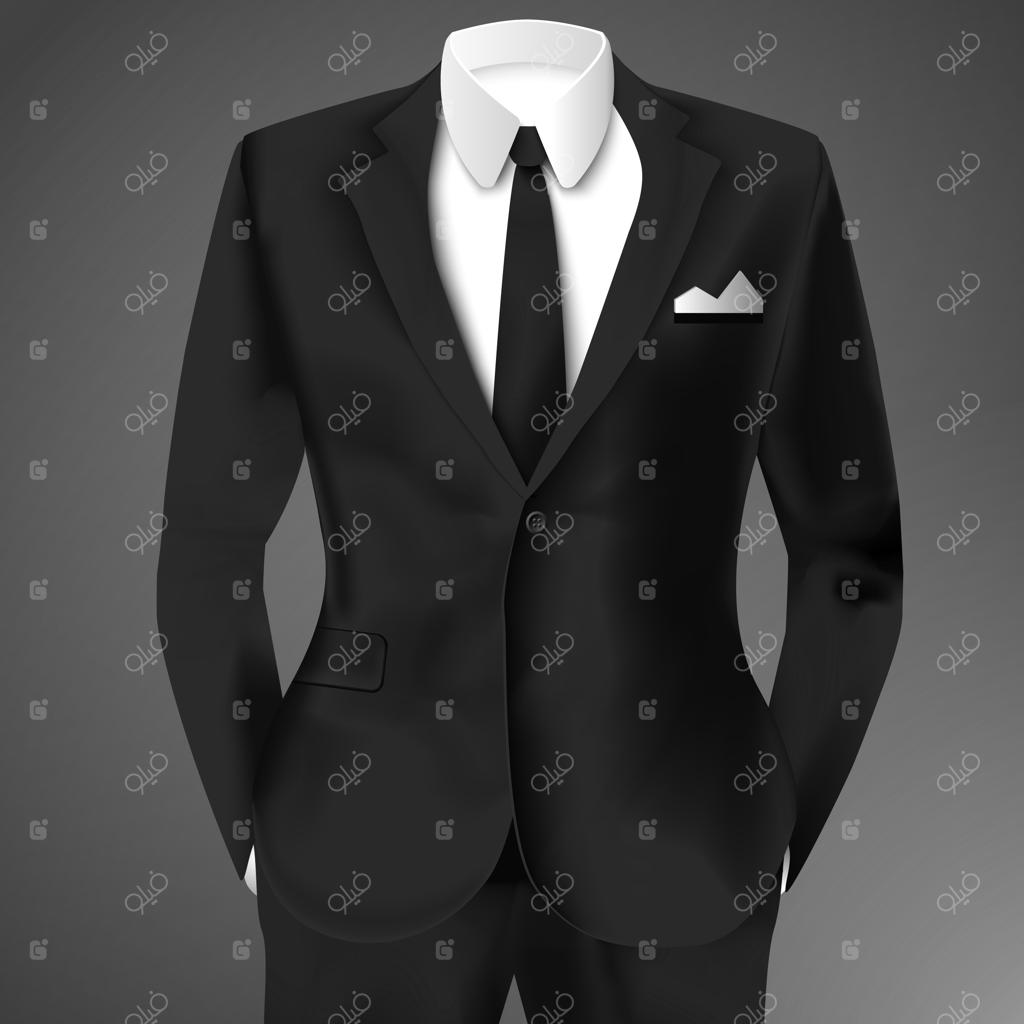 کت و شلوار رسمی مشکی واقعی