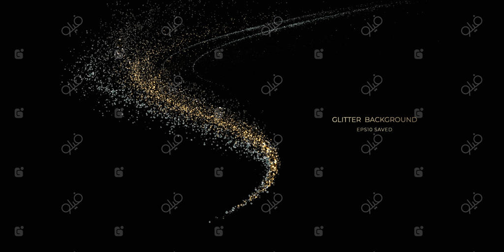 نور طلایی و درخشان، پس‌زمینه‌ براق