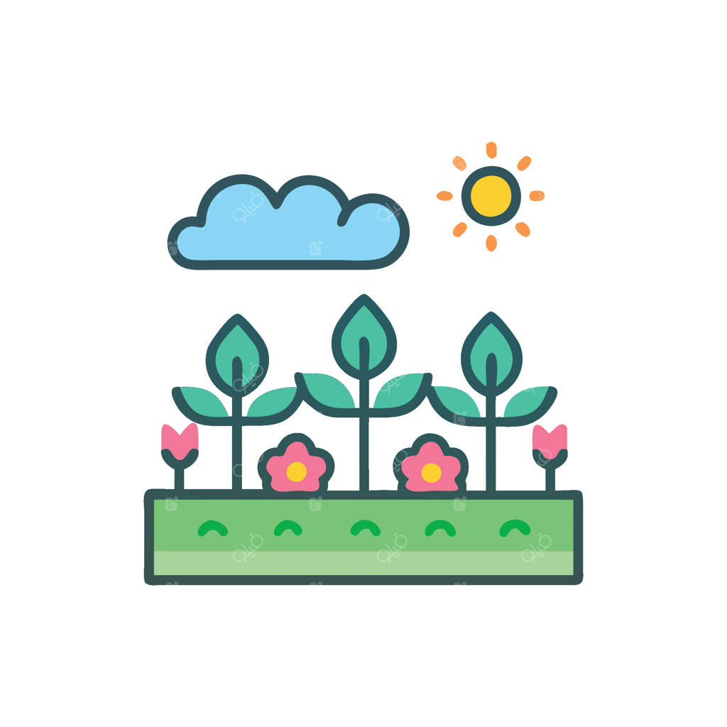 آیکون شیک باغ برای طراحی