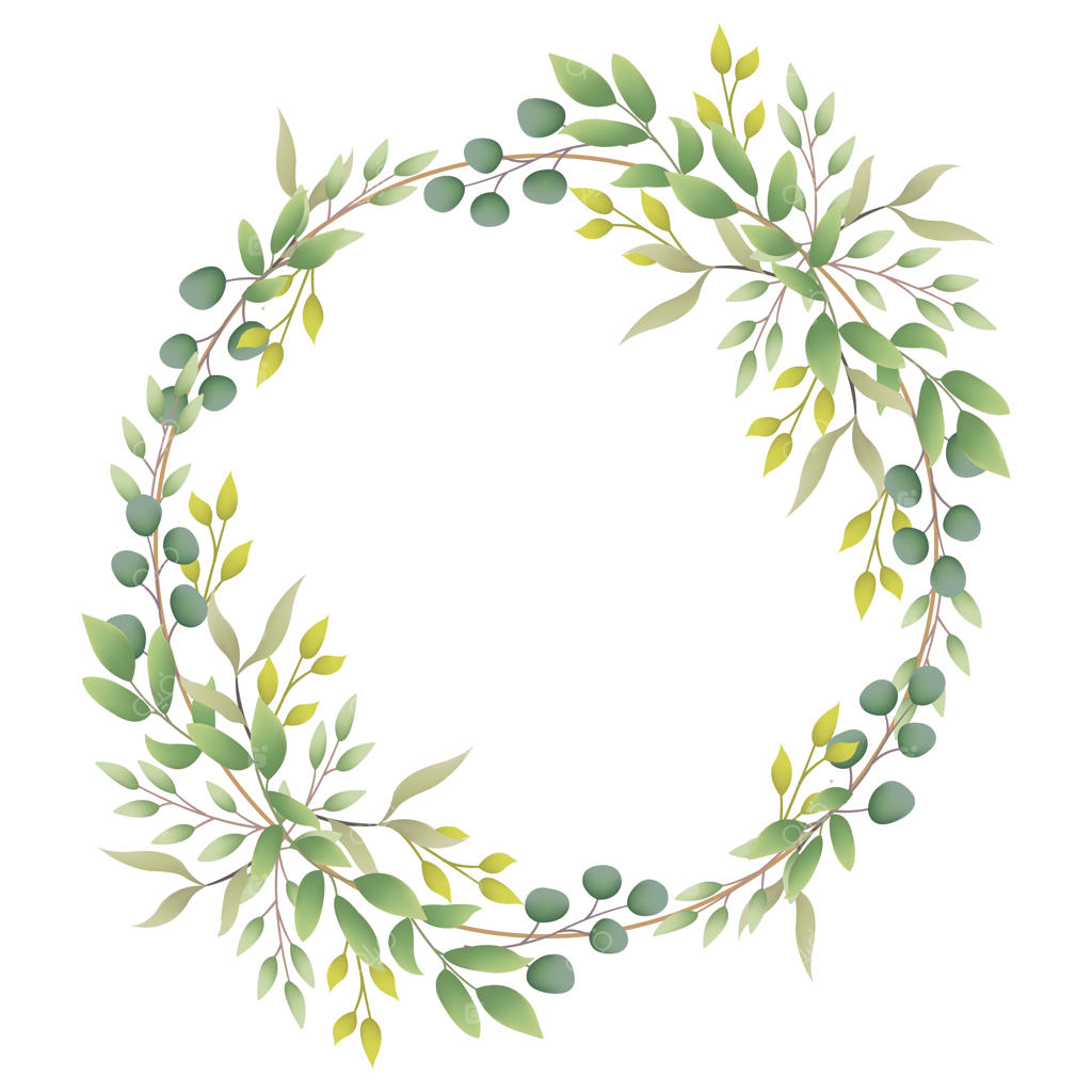 پس‌زمینه با قاب سبز گیاهی