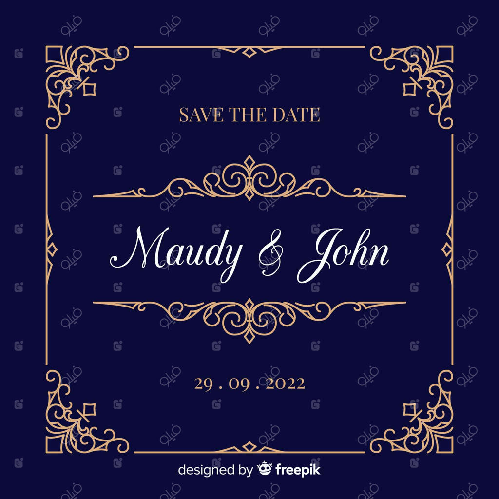 تزئینات شیک در قالب کارت دعوت عروسی