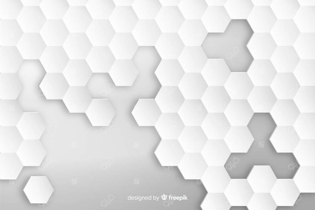 پس‌زمینه شش‌ضلعی هندسی به سبک کاغذی