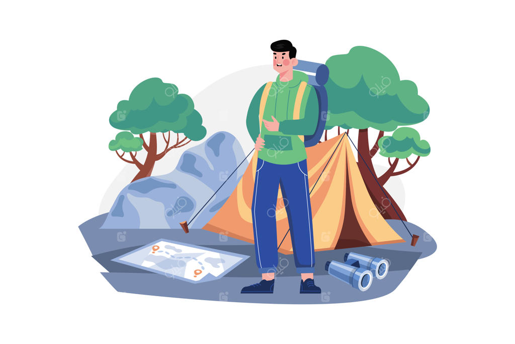 سفر مردان با کوله‌پشتی و لباس‌های مناسب برای ورزش‌های فضای باز