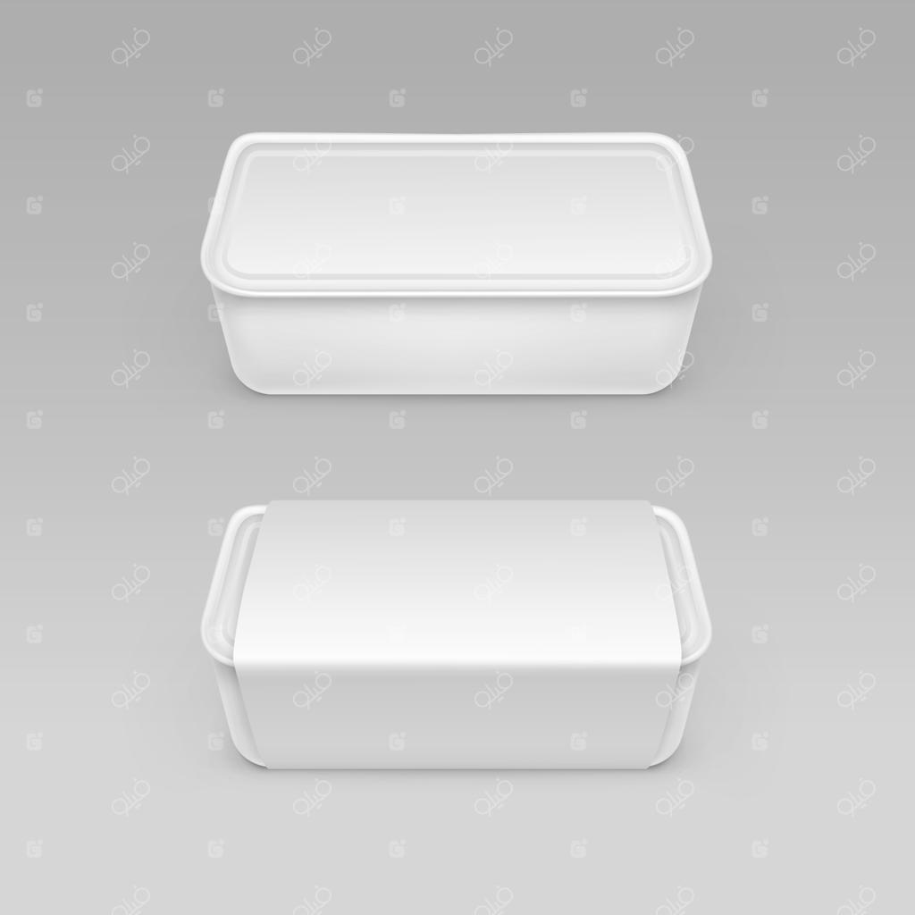 ظرف پلاستیکی خالی برای نگهداری غذا