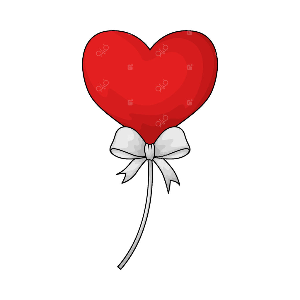 بادکنک‌های قلبی قرمز