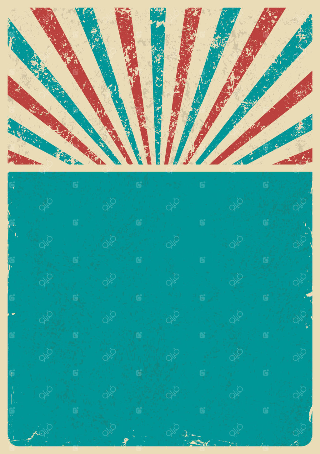 پوستر انتزاعی با طراحی رنگارنگ