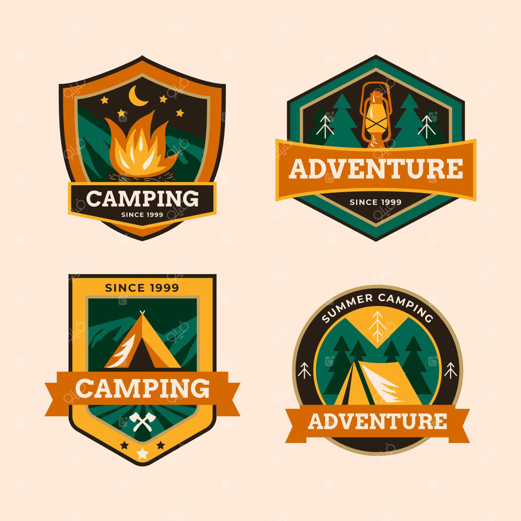 مجموعه نشان‌های قدیمی کمپینگ