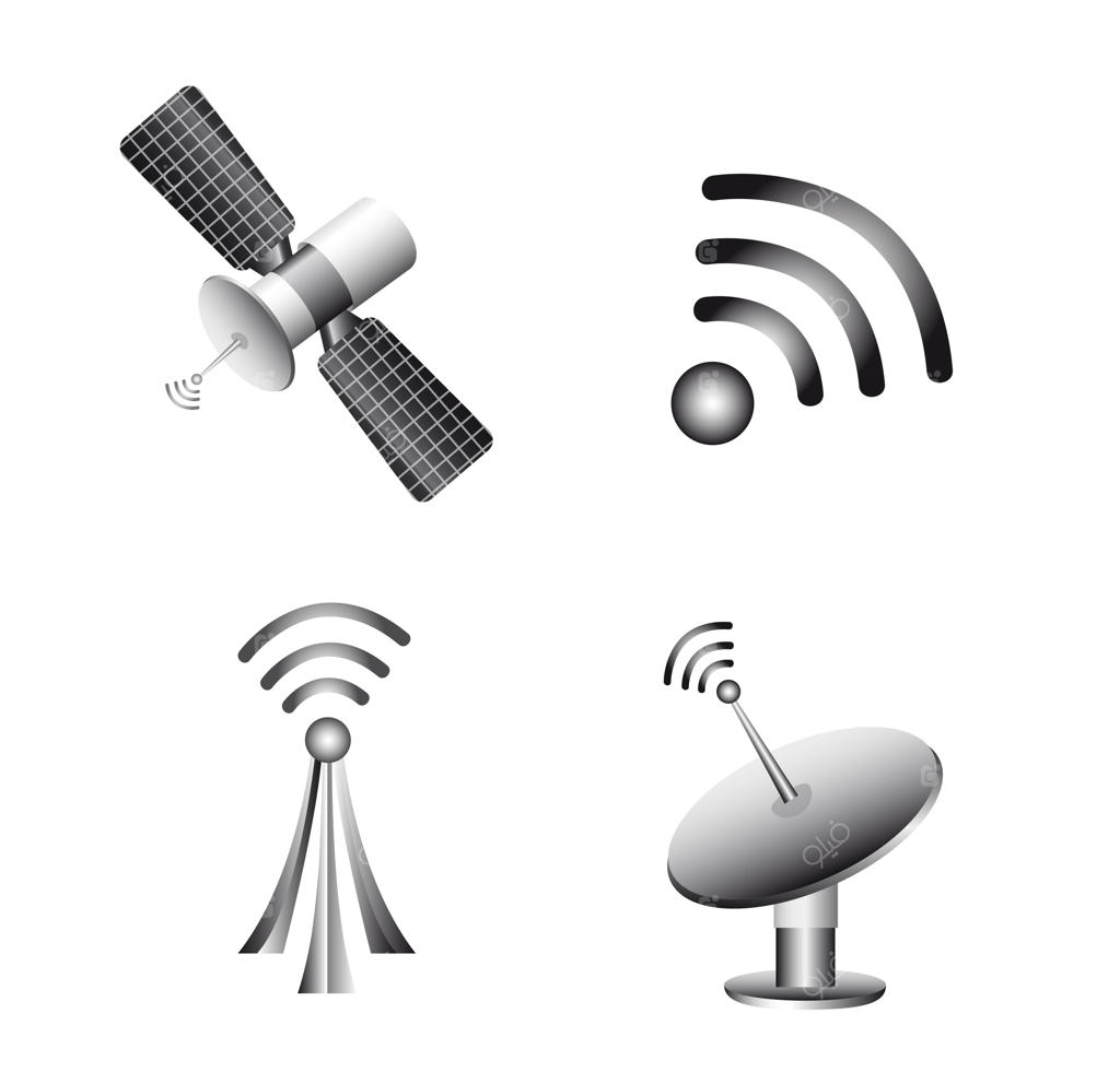 وکتور آیکون‌های فناوری بی‌سیم و ارتباطات