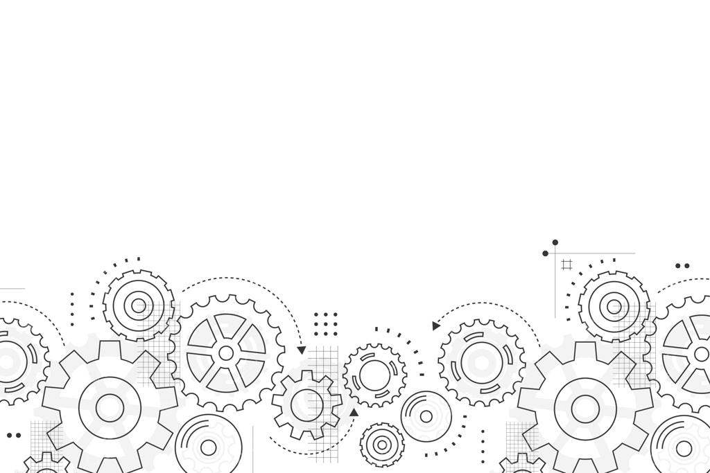 طرح وکتور پس‌زمینه انتزاعی مکانیزم چرخ‌دنده و فناوری ماشین