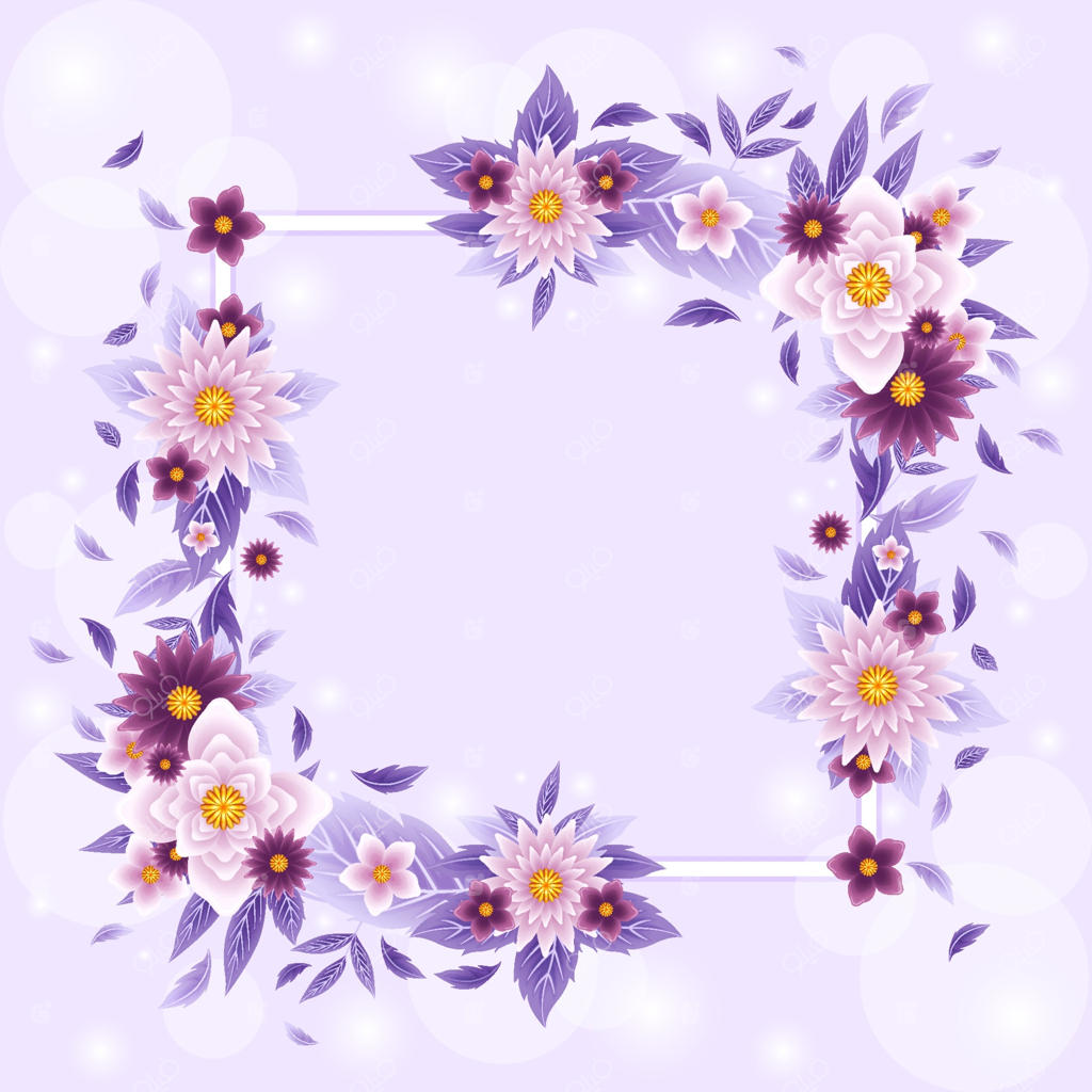 زمینه‌ای زیبا با گل‌های شکوفا