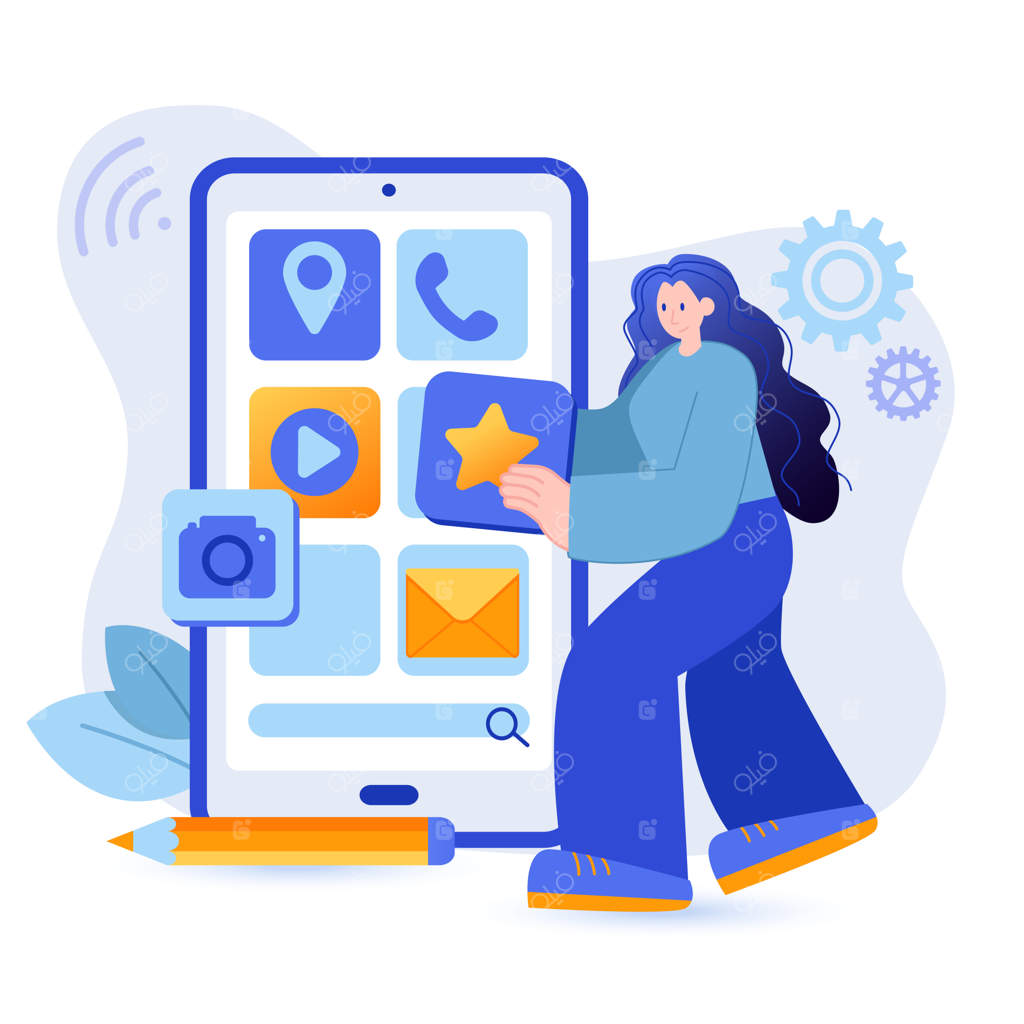 تصویرسازی دکوراسیون داخلی اتاق زنان به سبک فلت