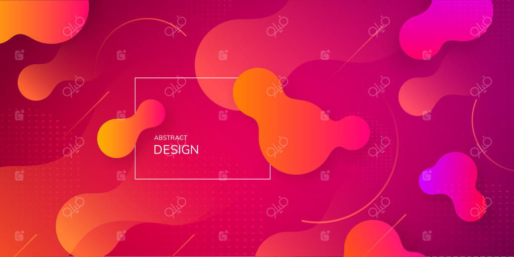 کاغذ دیواری هندسی: ترکیب شکل‌های گرادیانت سیال. پوسترهای آینده‌نگر. پس‌زمینه انتزاعی.