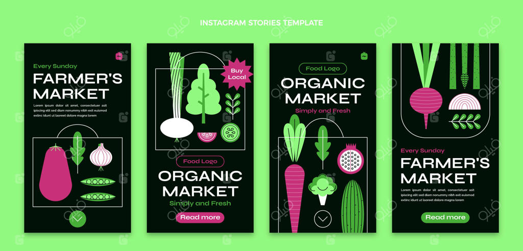 استوری‌های اینستاگرام درباره غذاهای مسطح