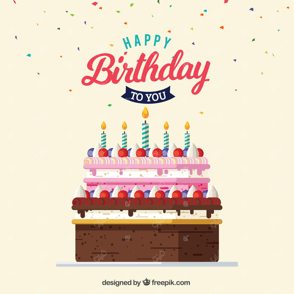 کارت تبریک کیک تولد خوشمزه