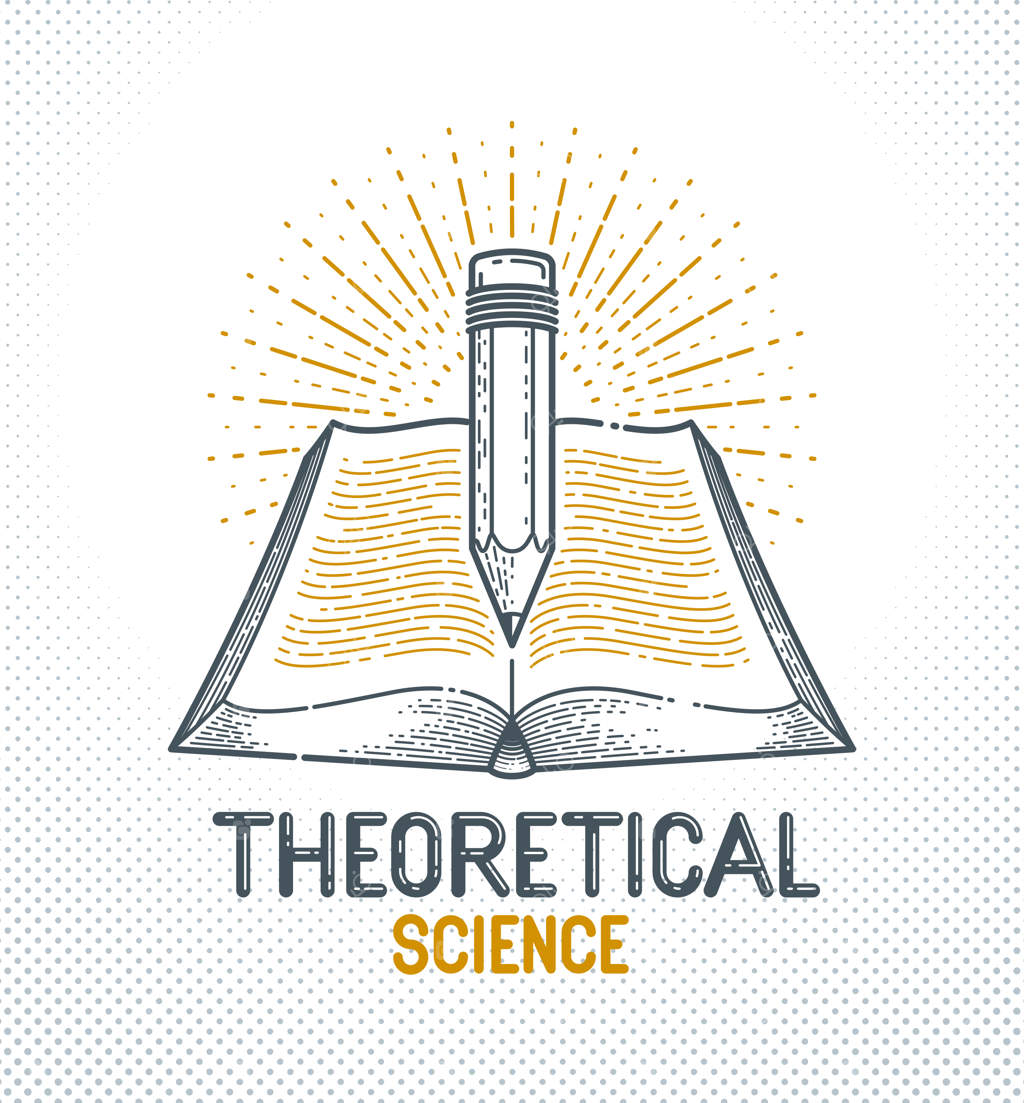 لوگو یا نماد وکتوری کتاب و مداد کلاسیک، مفهوم دانش آموزشی یا علمی، کتابخانه ادبیات آموزشی یا علمی.