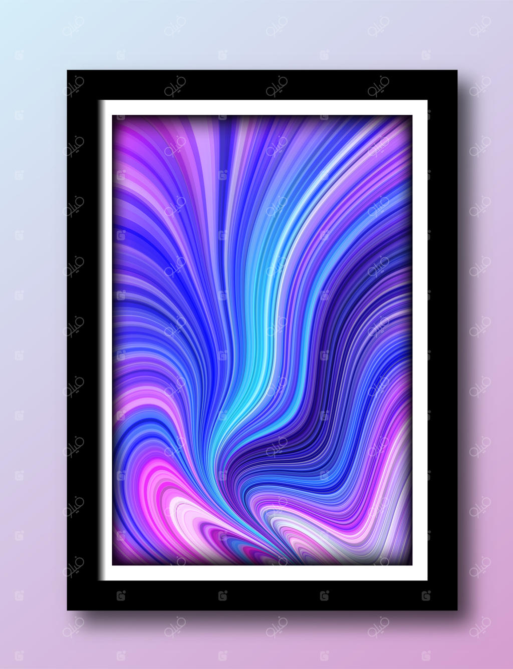 طرح کاغذ دیواری ابروباد سیال