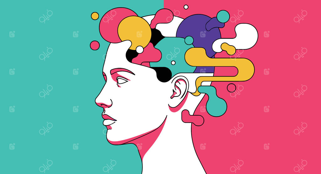 چشم‌انداز انتزاعی ذهن، هنر منظره ذهنی رنگارنگ