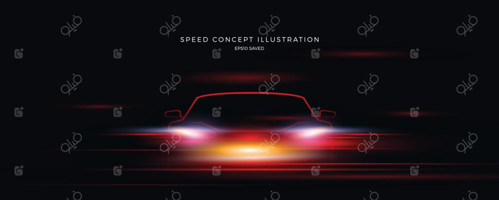 ایده‌ای برای نشان دادن سرعت، پس‌زمینه سریع
