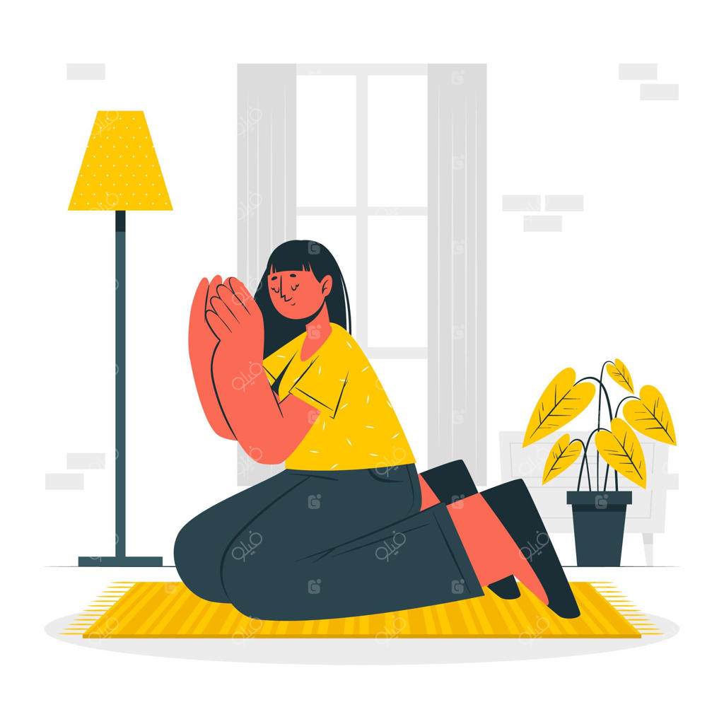 تصویرسازی مفهوم دعا