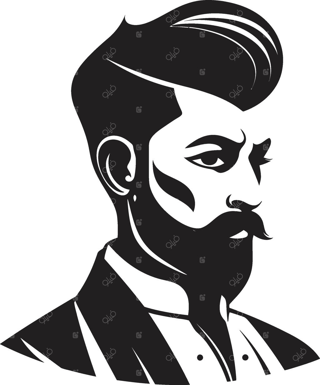 لوگوی پیمان‌های روشن: نماد داماد، بعنوان جوهره‌ی شیک عروسی، با طراحی وکتوریک بی‌نظیر