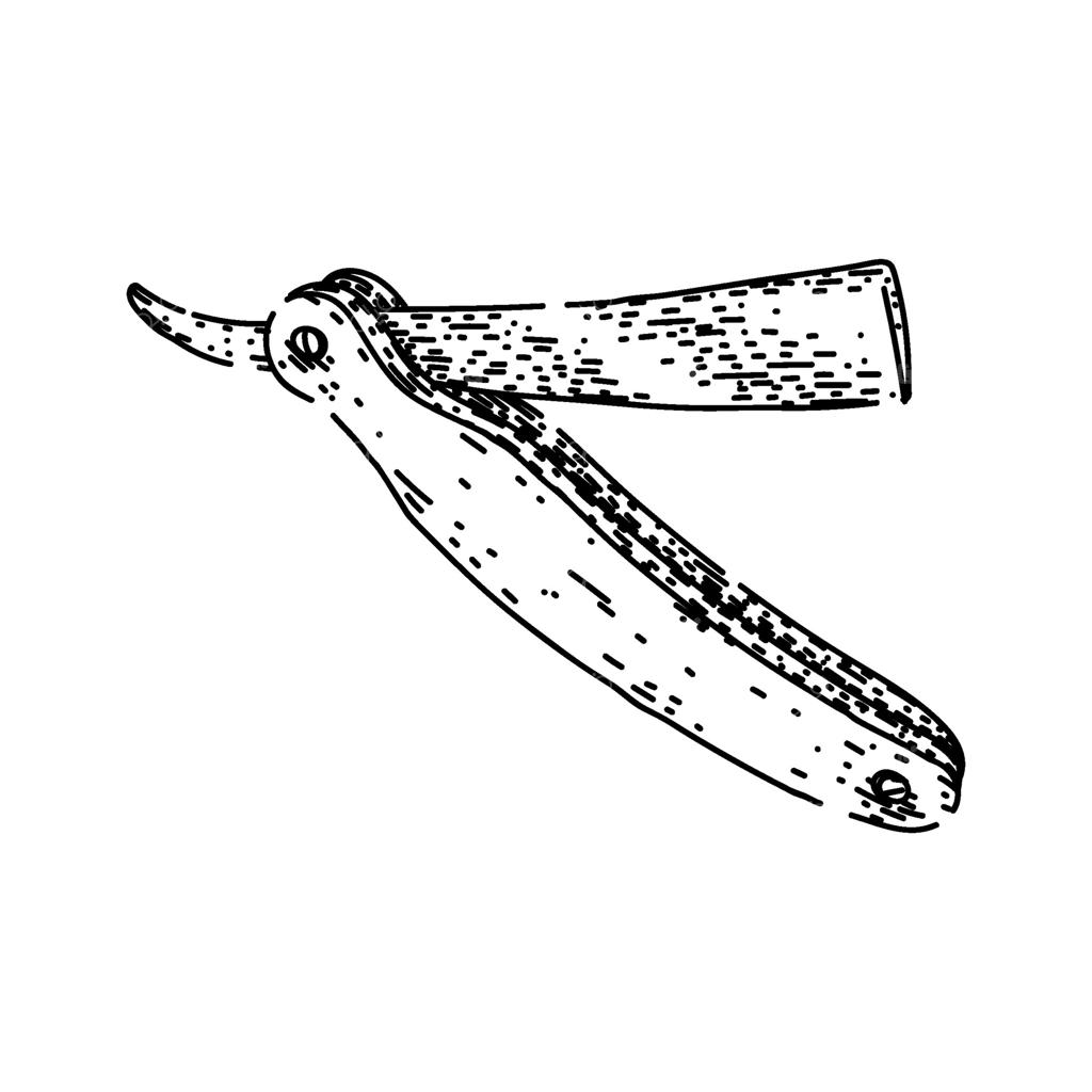 نقاشی دستی تیغ آرایشگری تیز و بُرنده