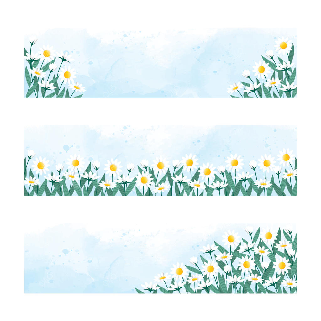 مجموعه بنرهای گل‌های بهاری