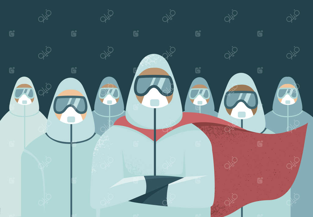 پزشکان با پوشش کامل محافظتی مانند ابرقهرمانان: کادر درمان در دوران شیوع ویروس کرونا (COVID-19)